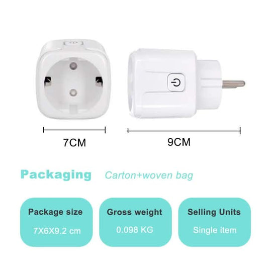 Prise intelligente WiFi Tuya 16A EU