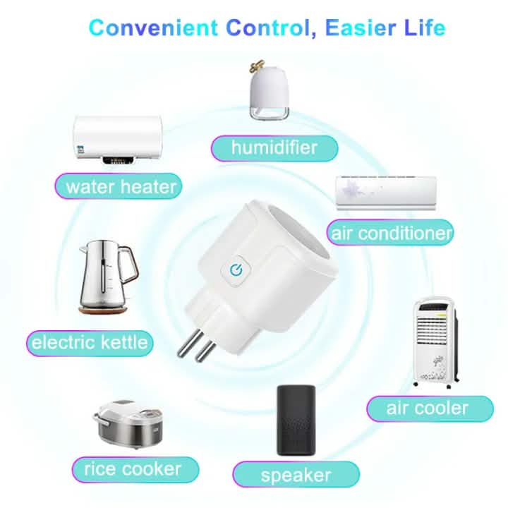 Prise intelligente WiFi Tuya 16A EU